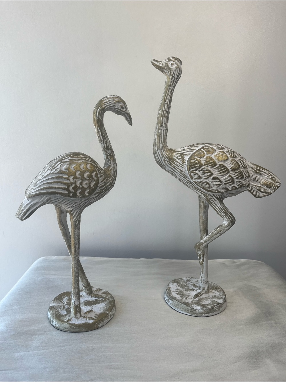 Heavy Cast Metal Bird Figurines